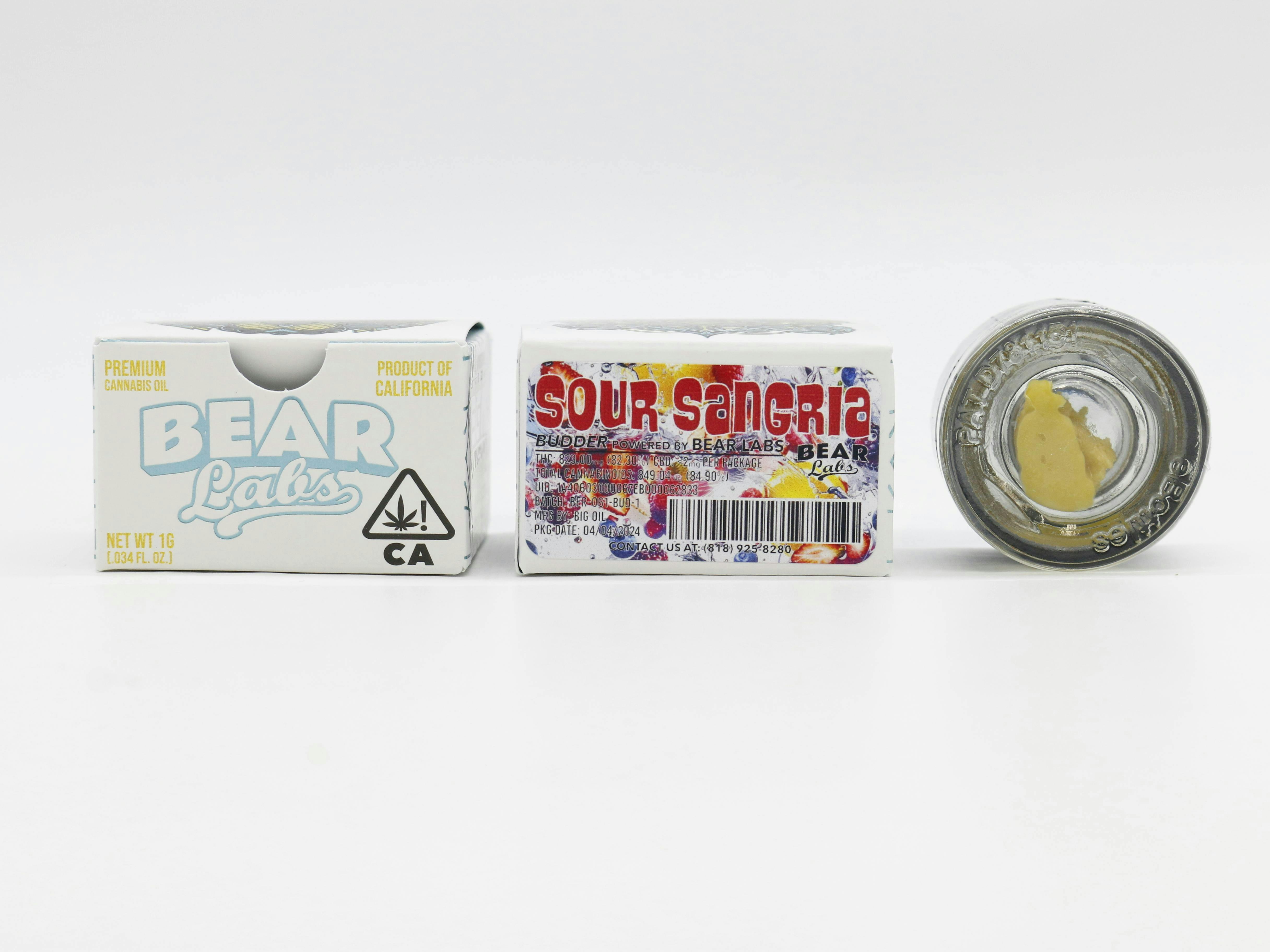 Bear Labs - Sour Sangria Budder - 1g - 1