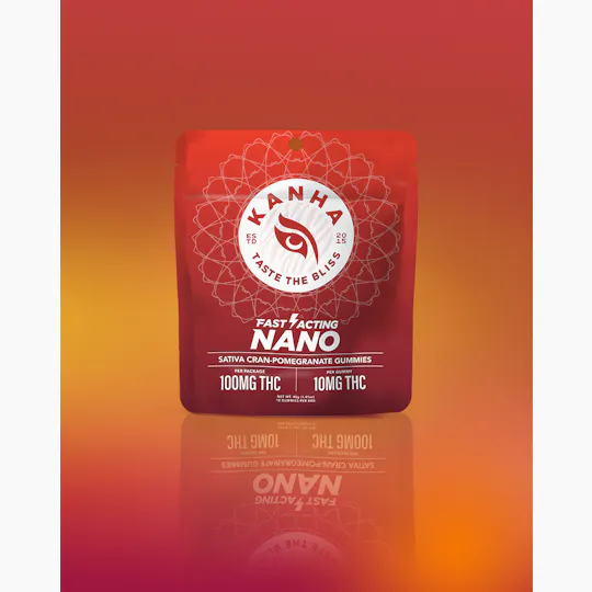 KANHA - Cran-Pomegranate | NANO | Sativa | 100mg THC | 10-pack - 1