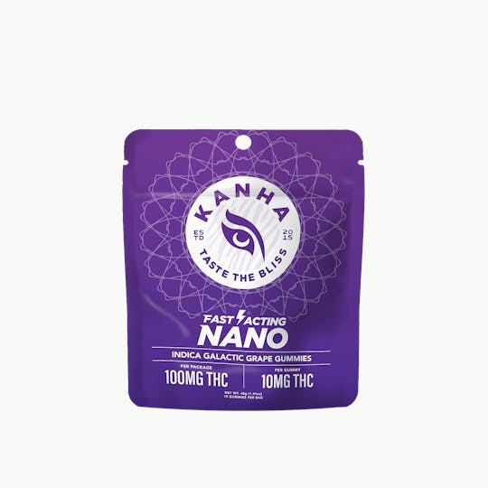 KANHA - KANHA | NANO | Galactic Grape | Indica | 100mg THC | 10-pack - 1