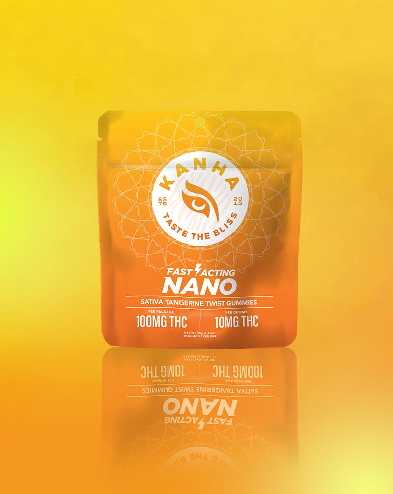 KANHA - Tangerine Twist | NANO | Sativa | 100mg THC | 10-pack - 1