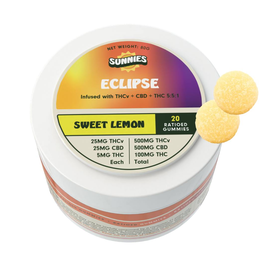 SunMed Growers - Eclipse Sweet Lemon Ratio Gummies 100mg - 1