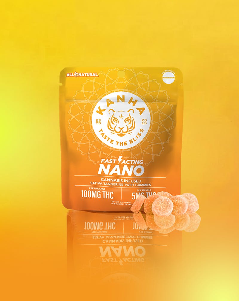 KANHA - Tangerine Twist | NANO | Sativa | 100mg THC | 10-pack - 1