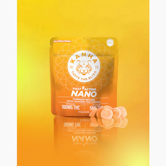 KANHA - Tangerine Twist | NANO | Sativa | 100mg THC | 10-pack - 1