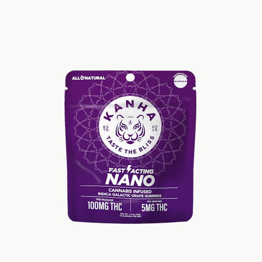 KANHA - KANHA | NANO | Galactic Grape | Indica | 100mg THC | 10-pack - 1