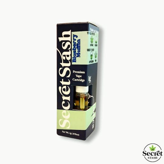 Secret Stash - Secret Stash | Distillate Cart | Indica | Blueberry Muffin | 1g - 1