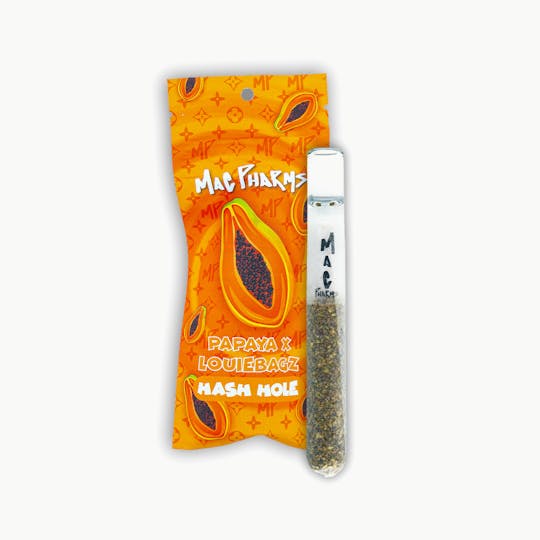 Mac Pharms - MacPharms I Papaya x LouieBagz I Hybrid | 2G Hash Hole Glass Tip Joint - 1