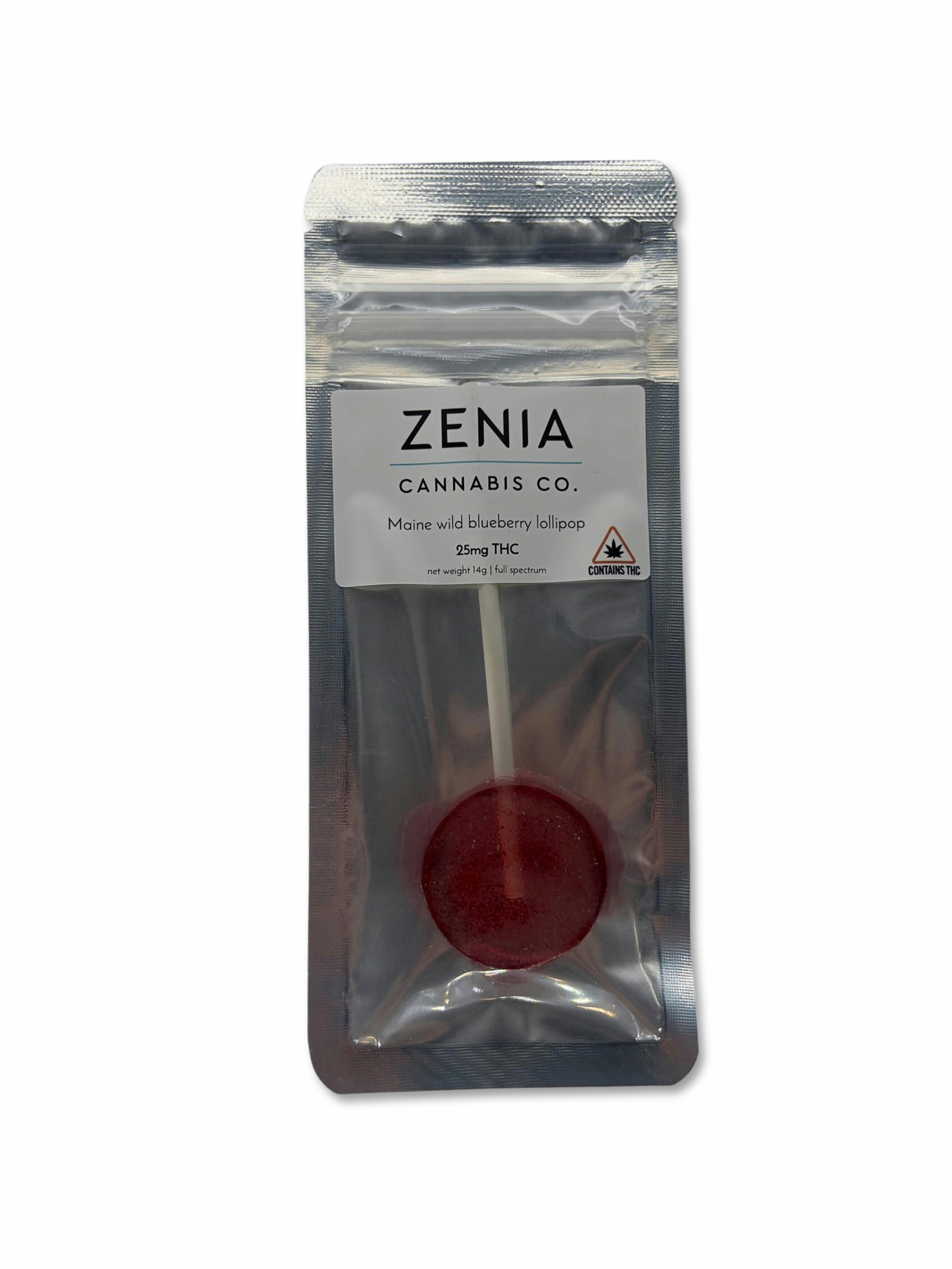 Indico - Maine Wild Blueberry 25mg Lollipop - Zenia Cannabis Co. - 1