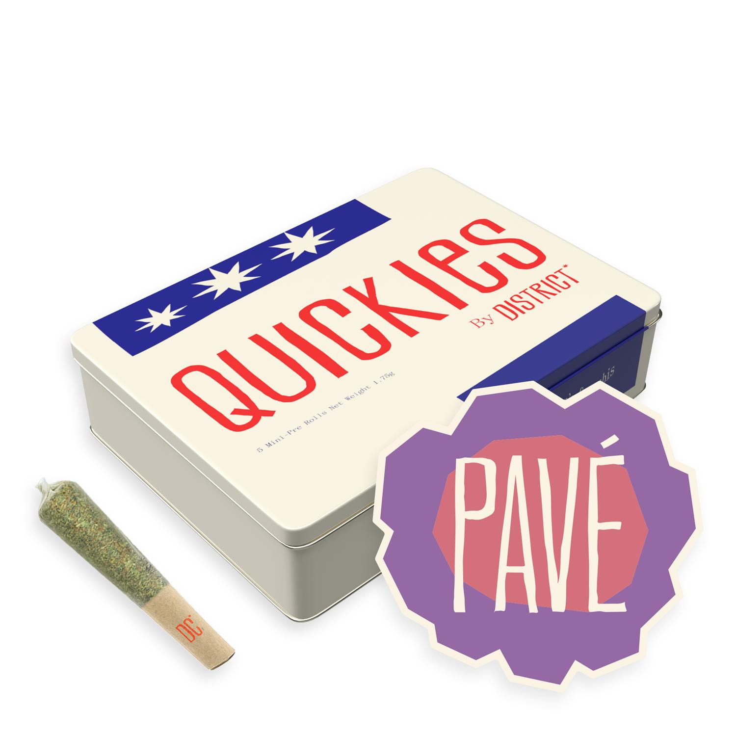 District Cannabis - Pave | Quickies | 0.35g mini joints 5ct - 1