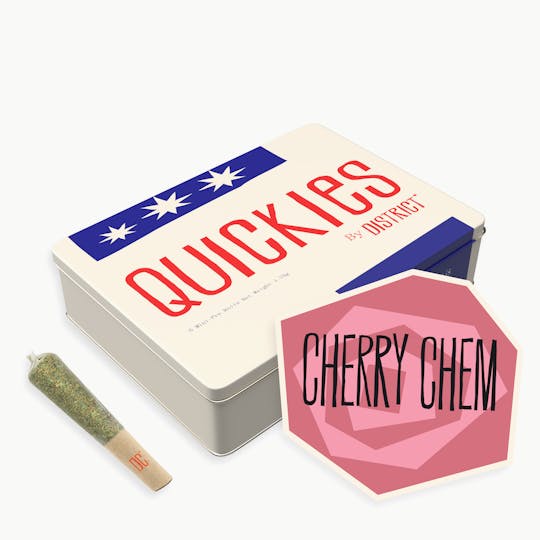District Cannabis - Cherry Limeade Cake | Quickies | 0.35g mini joints 5pk - 1