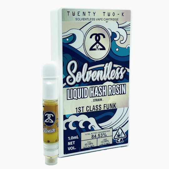 Twenty Two K / 22k - 22K - 1st Class Funk - Liquid Hash Rosin - 1.0ml Cartridge - 1