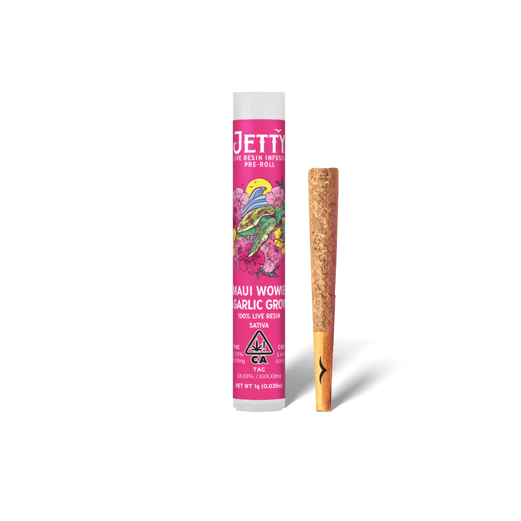 Jetty Extracts - Maui Wowie x Garlic Grove | Live Resin Infused Joint | 1g - 1