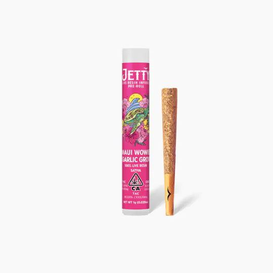 Jetty Extracts - Maui Wowie x Garlic Grove | Live Resin Infused Joint | 1g - 1