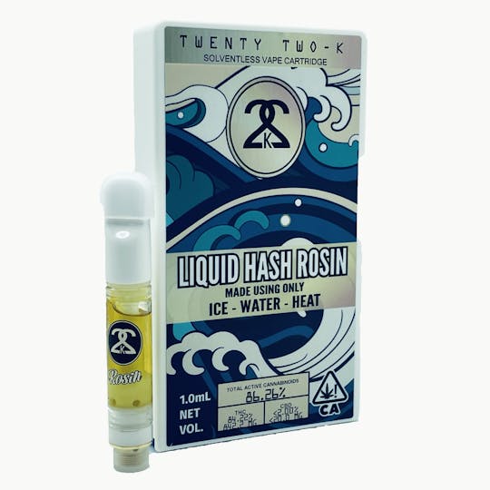 Twenty Two K / 22k - 22K - Triangle Kush - Liquid Hash Rosin - 1.0ml Cartridge - 1