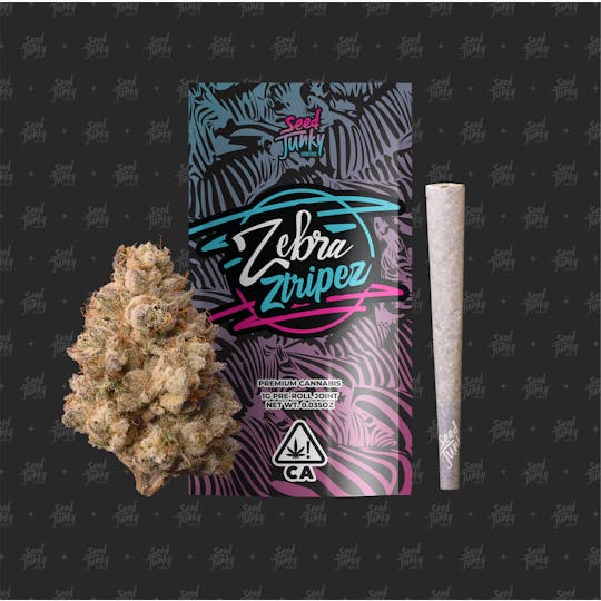 Seed Junky - ZEBRA ZTRIPES (1G Pre-Roll) - 1