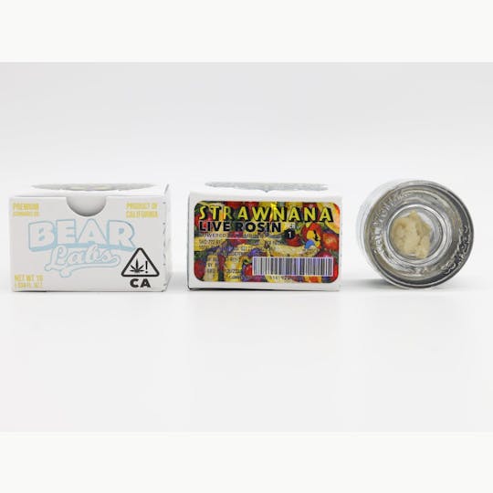 Bear Labs - Strawnana T1 Live Rosin - 1g - 1