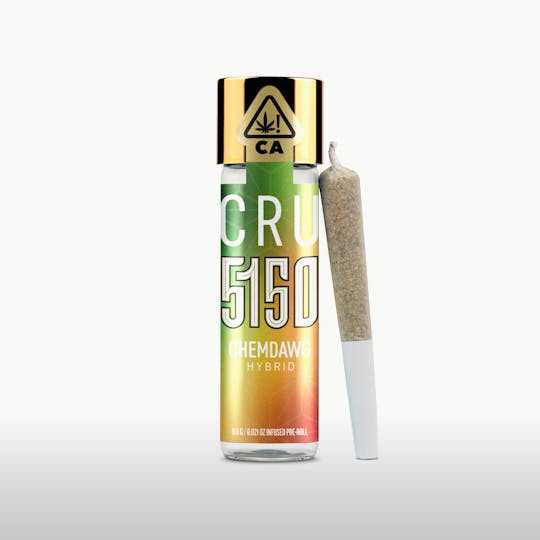 CRU Cannabis - Chemdawg (0.6G 5150 Pre-Roll) - 1