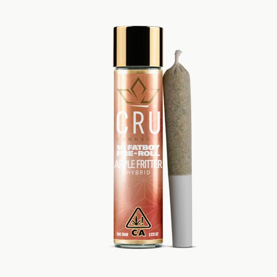 CRU Cannabis - Apple Fritter (1G Fatboy Pre-Roll) - 1