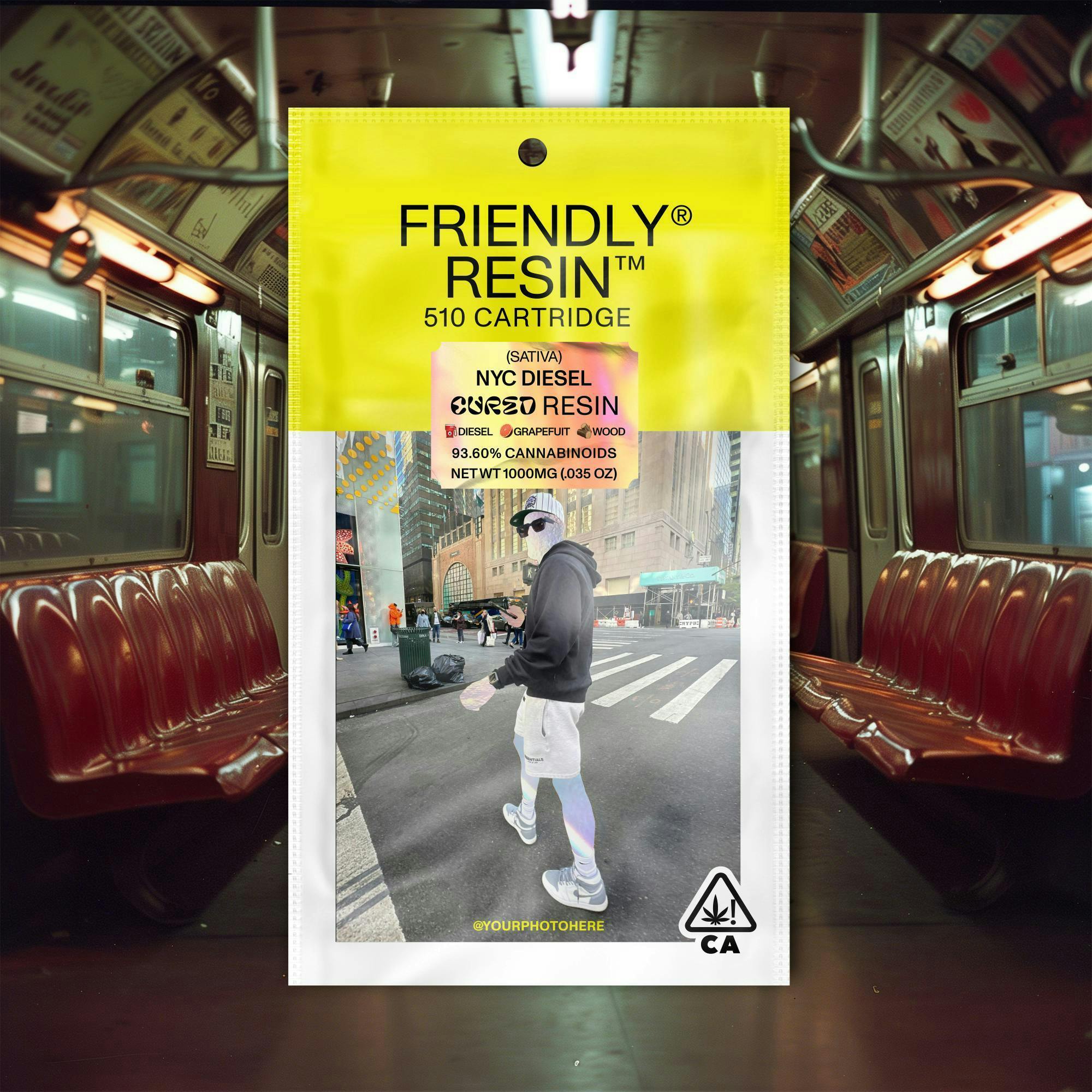 Friendly Brand - Friendly Brand | NYC Diesel | Cured Resin Cartridge | 1g - 1