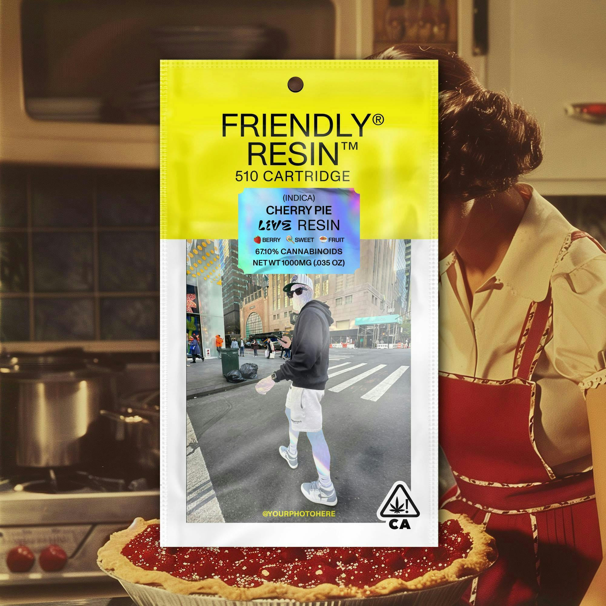 Friendly Brand - Friendly Brand | Cherry Pie | Live Resin Cartridge | 1g - 1