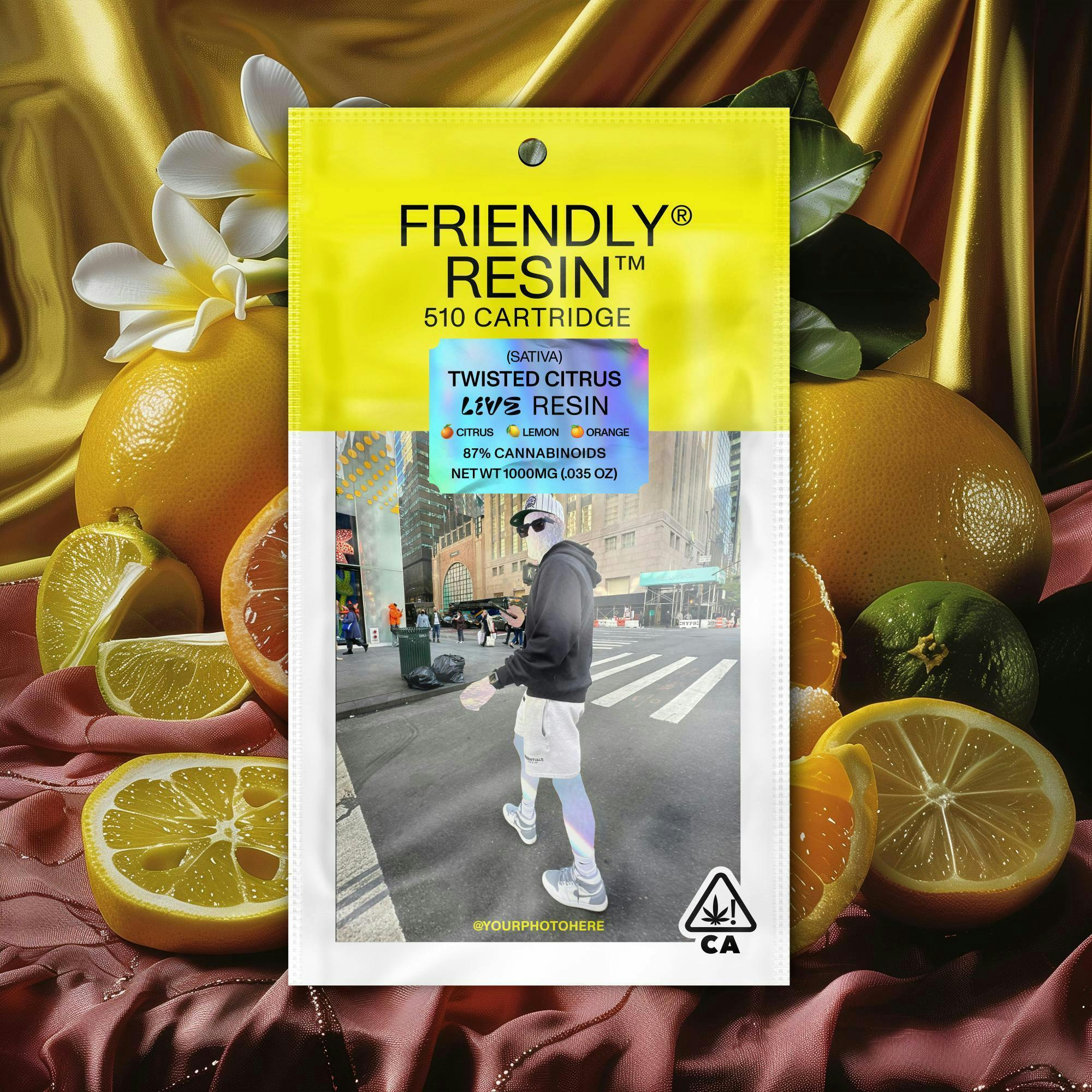 Friendly Brand - Friendly Brand | Twisted Citrus | Live Resin Cartridge | 1g - 1