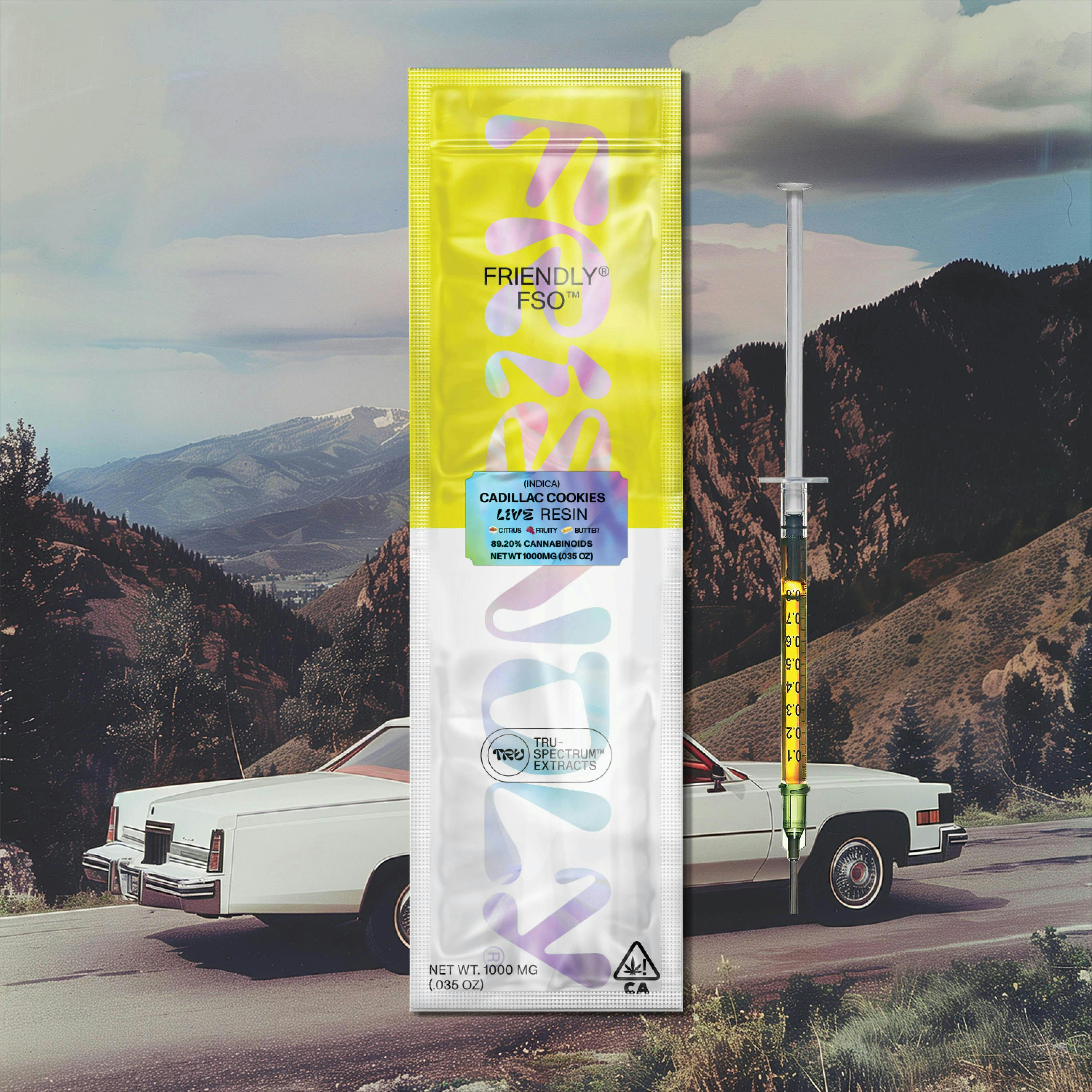 Friendly Brand - Friendly Brand | Live Resin | Cadillac Cookies | Extract Oils | 1g - 1