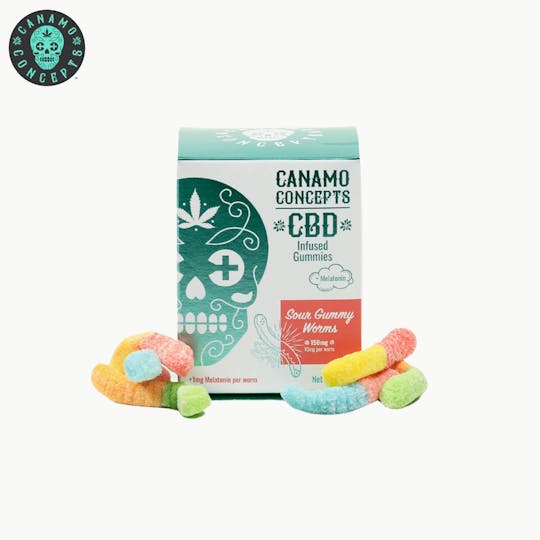 Canamo AK - Canamo CBD Gummies 1000mg - Sour Gummy Worms - 1