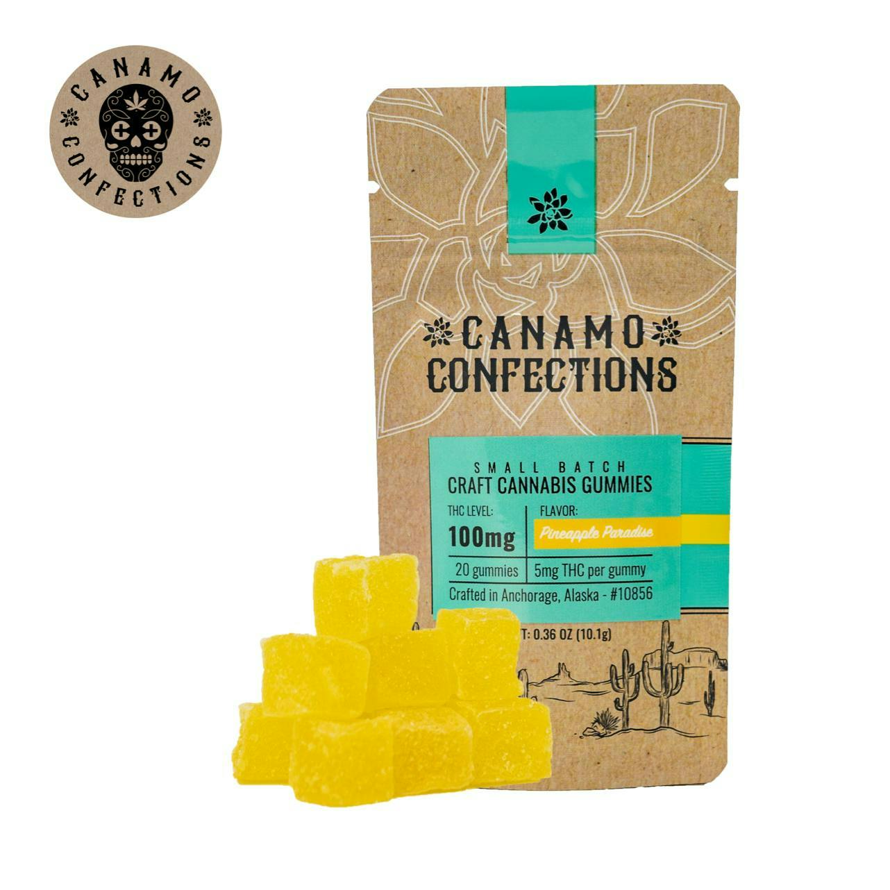 Canamo AK - Gummies CC 100mg - Pineapple Paradise - 1
