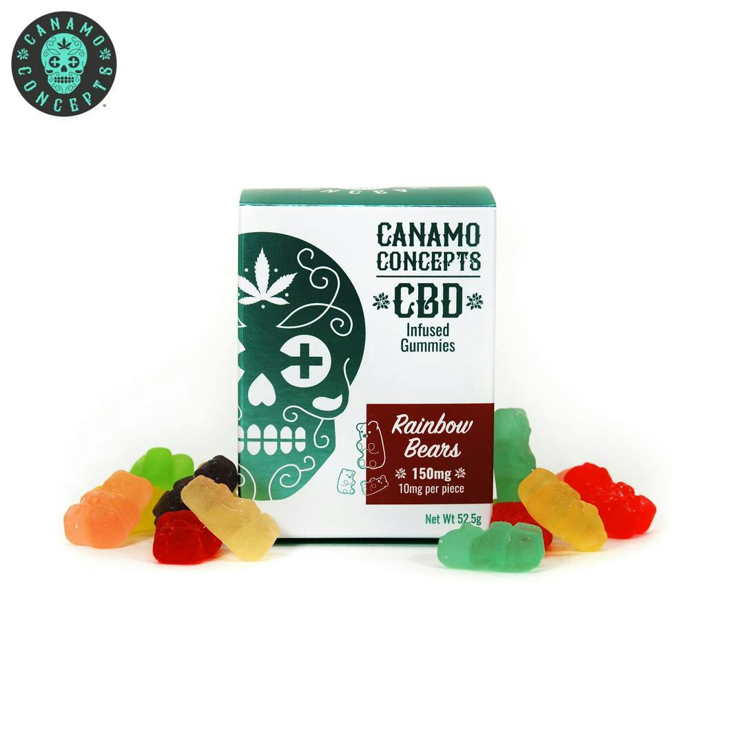 Canamo AK - Canamo CBD Gummies 1000mg - Rainbow Bears - 1
