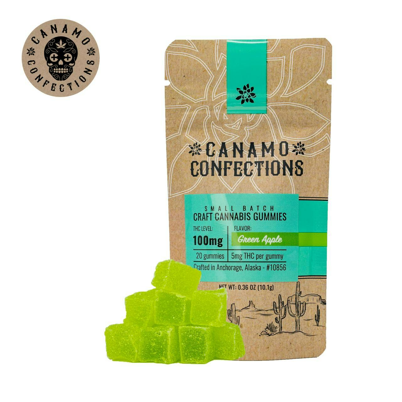 Canamo AK - Gummies CC 100mg - Green Apple - 1