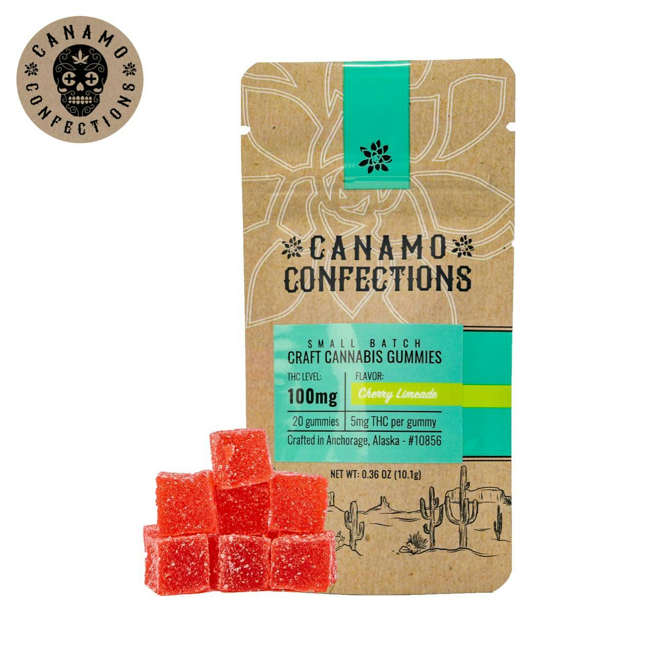 Canamo AK - Gummies CC 100mg - Cherry Limeade - 1