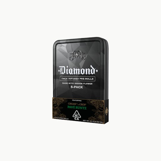 Heavy Hitters - COTC: Pave Runtz | Hybrid - Diamond THCA-Infused Pre-Rolls - 2.5G 5-Pack - 1