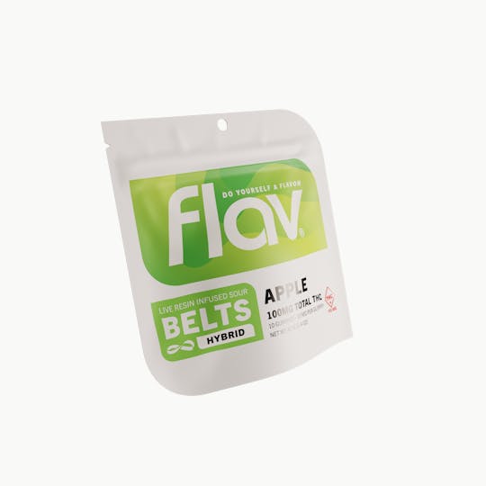 Flav - Green Apple Belts - Standard Dose 100mg | 10 pack | 10mg - 1