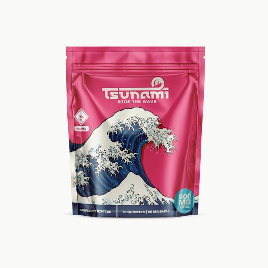 TsunamiCanna - Raspberry Riptide Gummies | 600 MG - 1