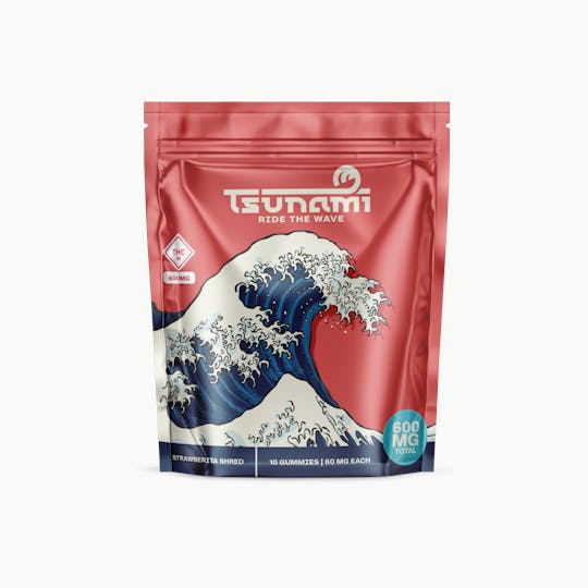 TsunamiCanna - Strawberita Shred Gummies | 600 MG - 1