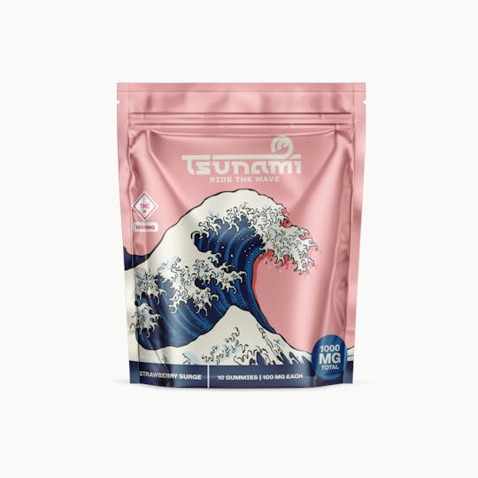 TsunamiCanna - Strawberry Surge Gummies | 1000 MG - 1