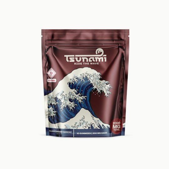 TsunamiCanna - Black Cherry Banzai Gummies | 2000 MG - 1