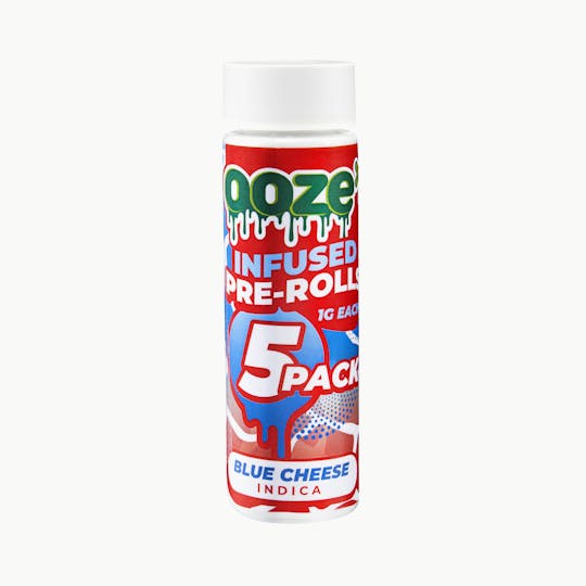 OozeX - Blue Cheese 5-pack 1g Infused Pre-Rolls - 1