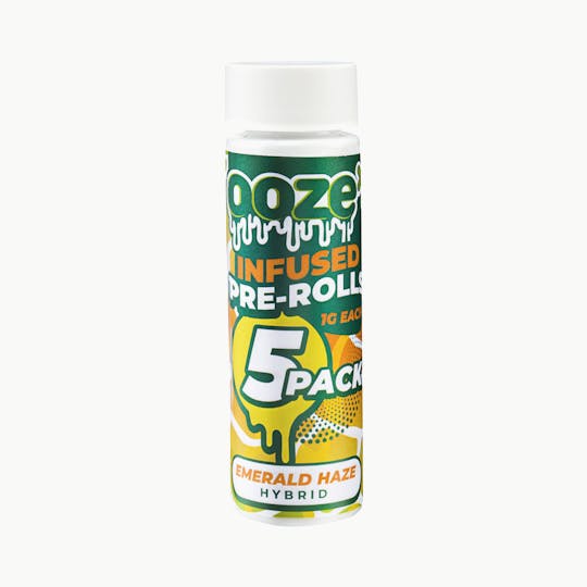 OozeX - Emerald Haze 5-pack 1g Infused Pre-Rolls - 1