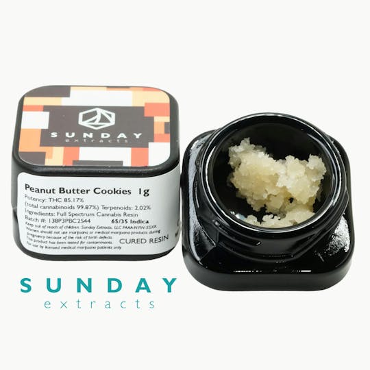Sunday Extracts - 1g Concentrate Peanut Butter Cookies - 1