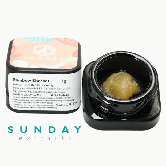 Sunday Extracts - 1g Concentrate Rainbow Sherbet #11 - 1