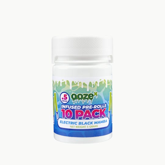 OozeX - Electric Black Mamba 10-pack .5g Infused Pre-Rolls - 1
