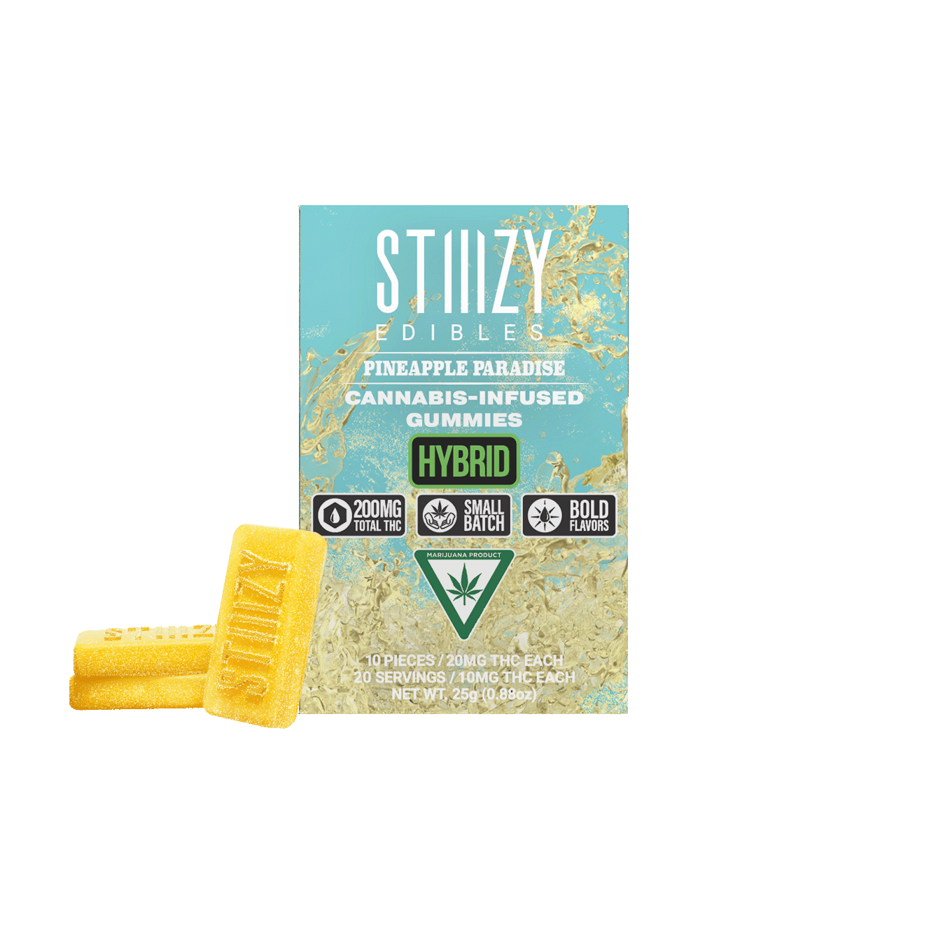 STIIIZY - - PINEAPPLE PARADISE - Gummies 200mg THC Edibles - 1