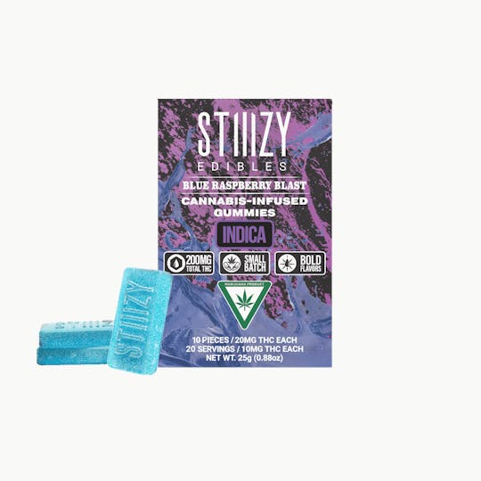 STIIIZY - - BLUE RASPBERRY BLAST - Gummies 200mg THC Edibles - 1