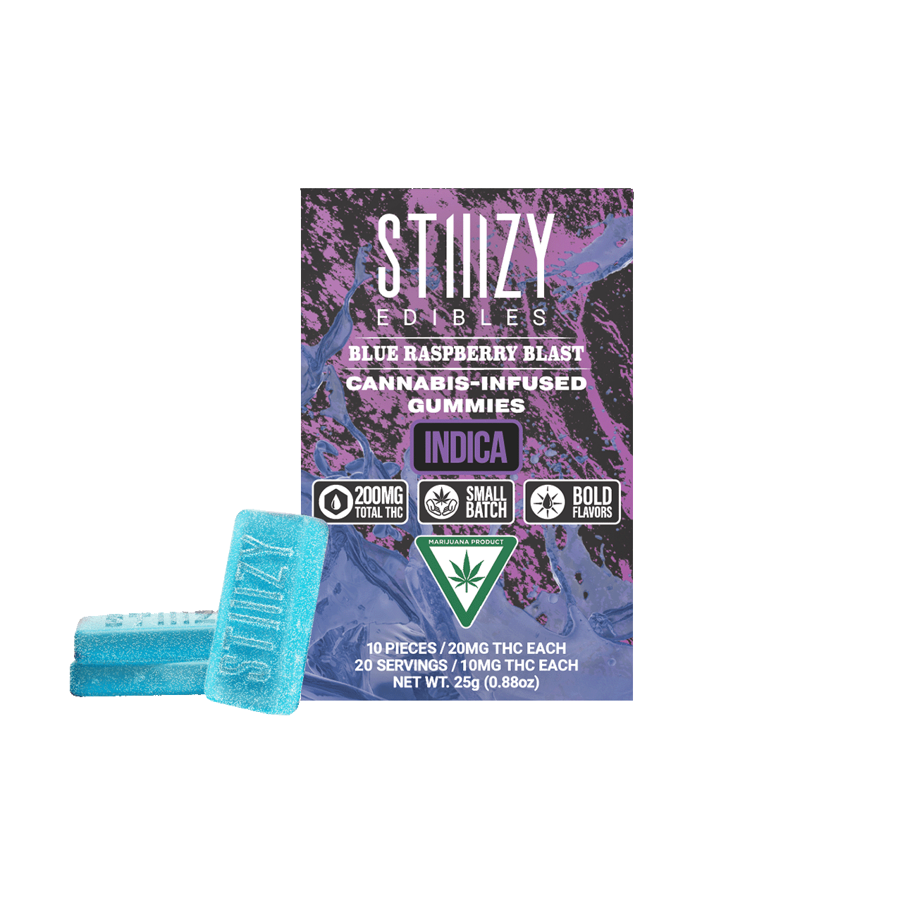 STIIIZY - - BLUE RASPBERRY BLAST - Gummies 200mg THC Edibles - 1