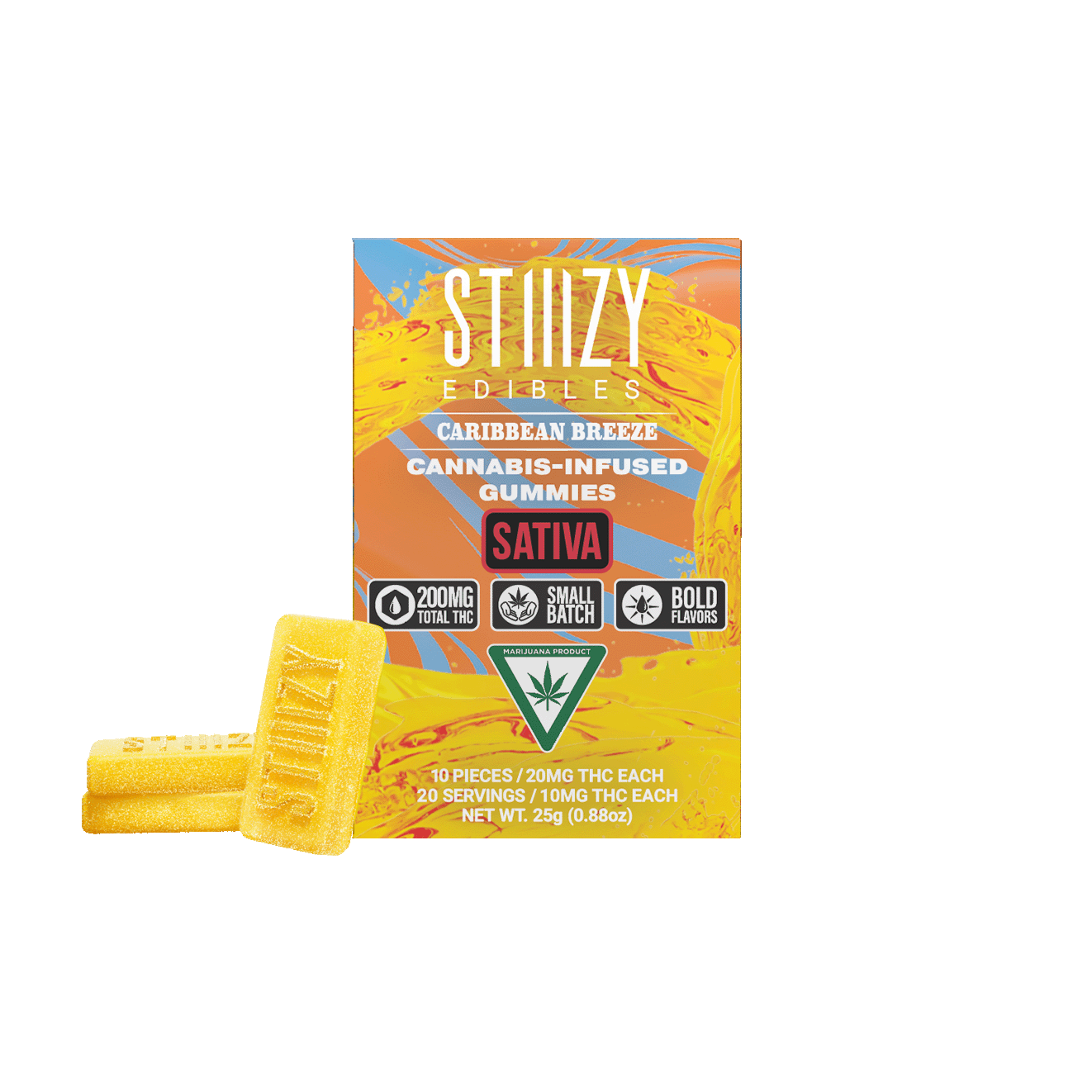 STIIIZY - - CARIBBEAN BREEZE - Gummies 200mg THC Edibles - 1