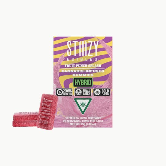 STIIIZY - - FRUIT PUNCH SPLASH - Gummies 200mg THC Edibles - 1