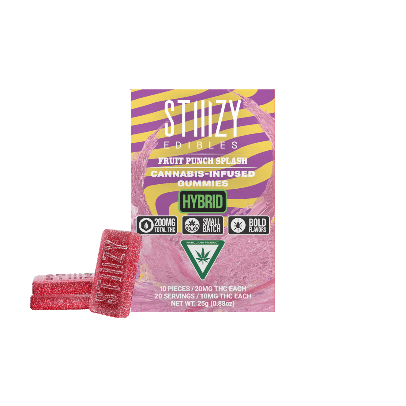 STIIIZY - - FRUIT PUNCH SPLASH - Gummies 200mg THC Edibles - 1