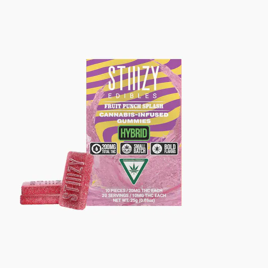 STIIIZY - - FRUIT PUNCH SPLASH - Gummies 200mg THC Edibles - 1
