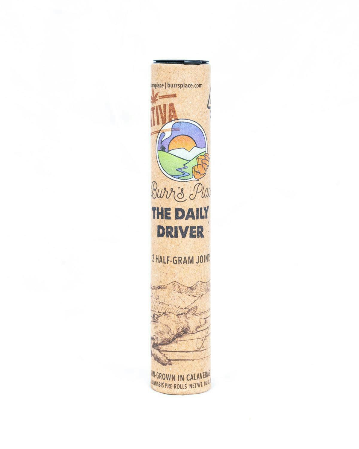 Burr's Place - The Daily Driver | Sativa Blend Mini Joints | 0.5g each | 2pk - 1