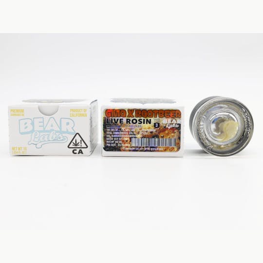 Bear Labs - GMO x Rootbeer T3 Live Rosin - 1g - 1